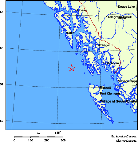 Map of Earthquake Localities