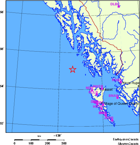 Map of Regional Seismographs