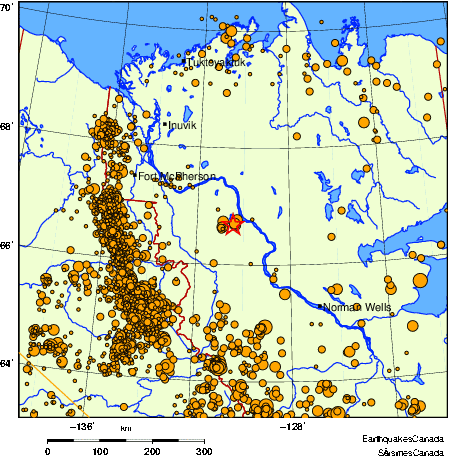 Map of earthquakes magnitude 2.0 and larger, 2000 - present