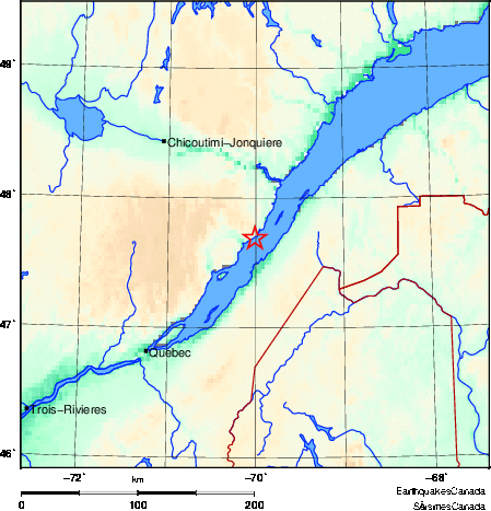 Map of Earthquake Area