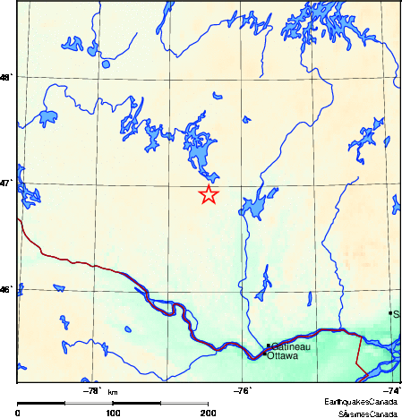 Map of Earthquake Area