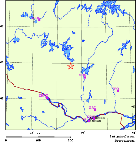 Map of Regional Seismographs