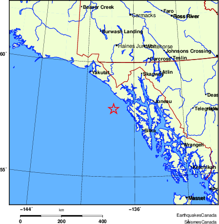 Map of Earthquake Localities