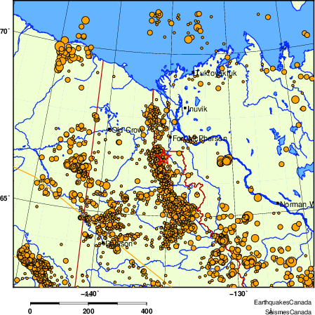 Map of earthquakes magnitude 2.0 and larger, 2000 - present