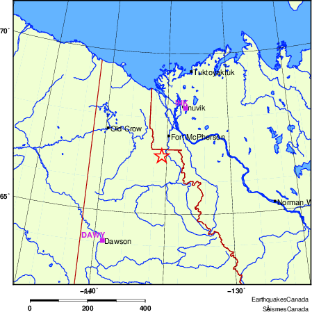 Map of Regional Seismographs