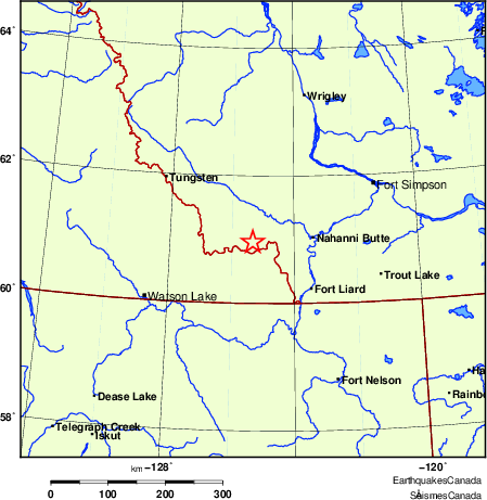 Map of Earthquake Localities