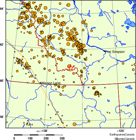 Map of earthquakes magnitude 2.0 and larger, 2000 - present