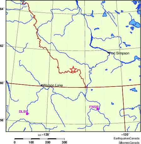 Map of Regional Seismographs