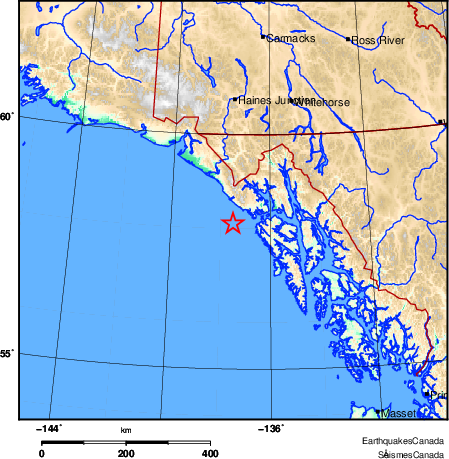 Map of Earthquake Area