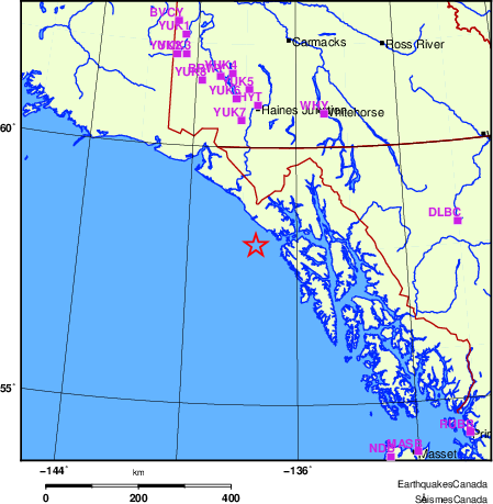 Map of Regional Seismographs