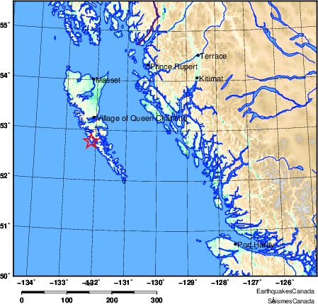 Map of Earthquake Area