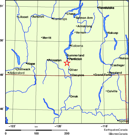 Map of Earthquake Localities