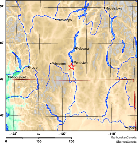 Map of Earthquake Area