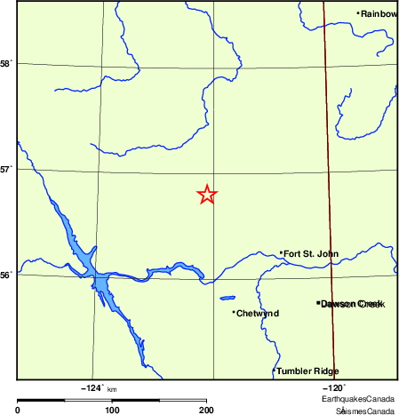 Map of Earthquake Localities