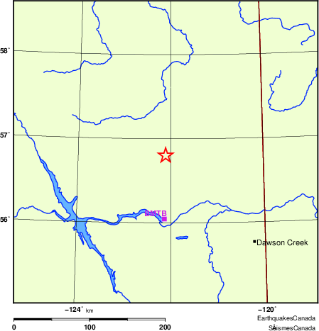 Map of Regional Seismographs