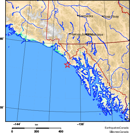 Map of Earthquake Area