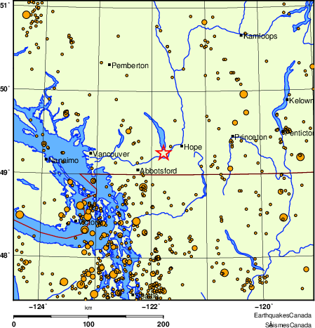 Map of earthquakes magnitude 2.0 and larger, 2000 - present