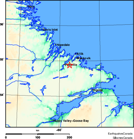 Map of Earthquake Area