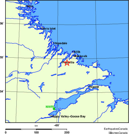 carte des localisations des stations sismologiques locales