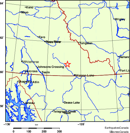 Map of Earthquake Localities