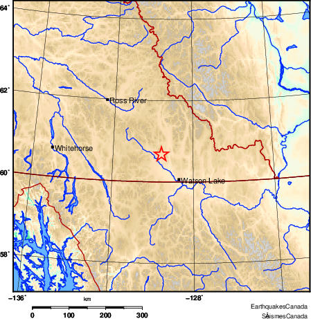 carte des environs du séisme