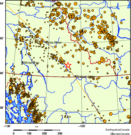 Map of earthquakes magnitude 2.0 and larger, 2000 - present