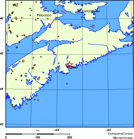 Map of earthquakes magnitude 2.0 and larger, 2000 - present