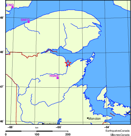 Map of Regional Seismographs