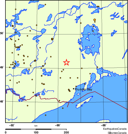 Map of earthquakes magnitude 2.0 and larger, 2000 - present