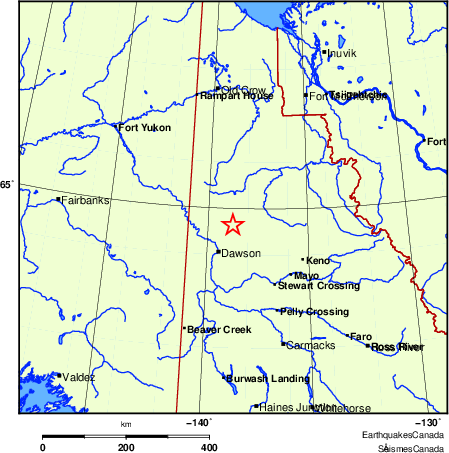 Map of Earthquake Localities