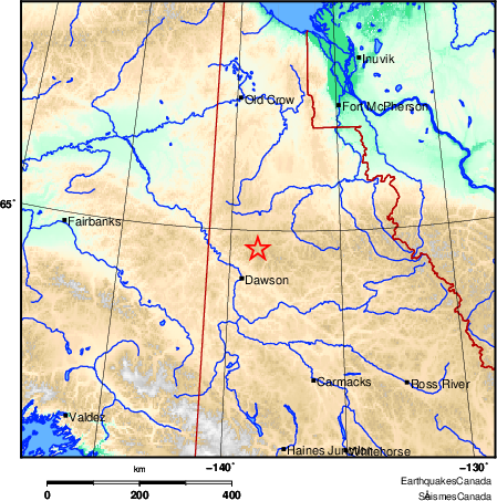 Map of Earthquake Area