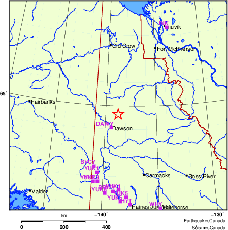 Map of Regional Seismographs