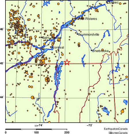 Map of earthquakes magnitude 2.0 and larger, 2000 - present