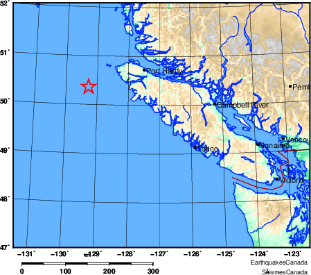 Map of Earthquake Area