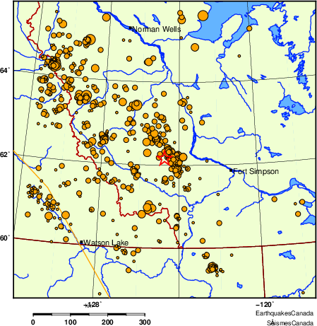 Map of earthquakes magnitude 2.0 and larger, 2000 - present