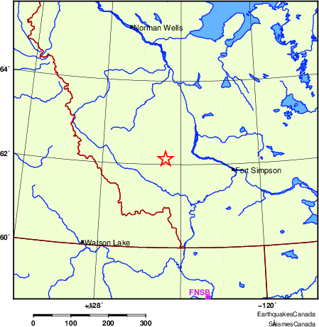 Map of Regional Seismographs