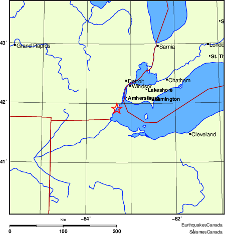 Map of Earthquake Localities