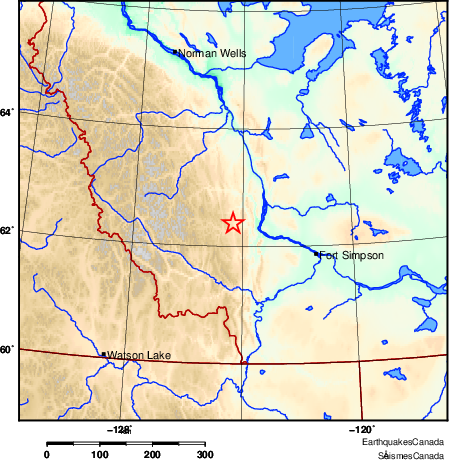 carte des environs du séisme