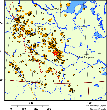 Map of earthquakes magnitude 2.0 and larger, 2000 - present