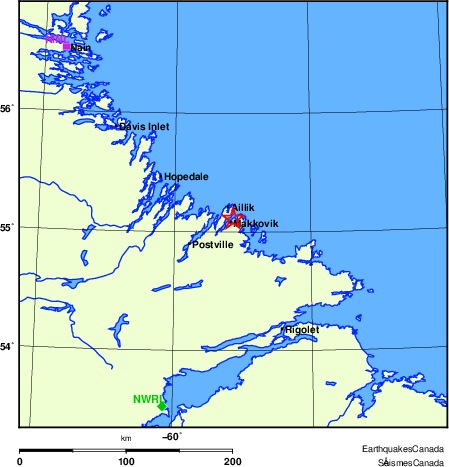 carte des localisations des stations sismologiques locales