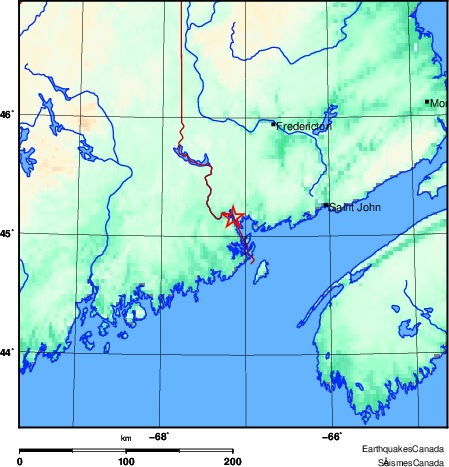 Map of Earthquake Area