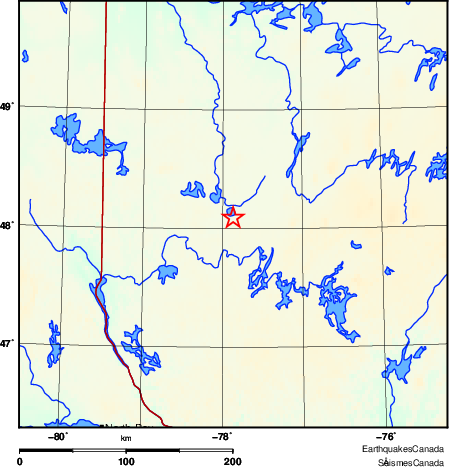 Map of Earthquake Area