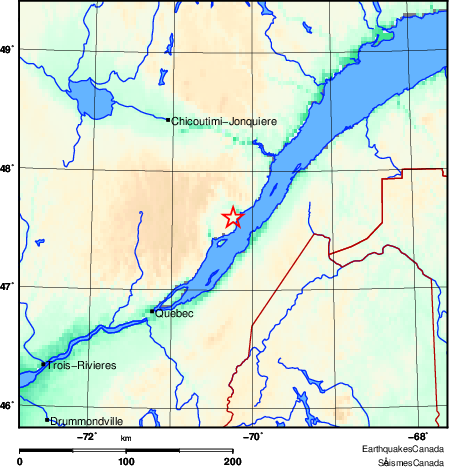 Map of Earthquake Area