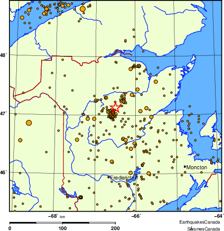 Map of earthquakes magnitude 2.0 and larger, 2000 - present