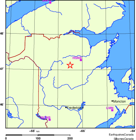 Map of Regional Seismographs