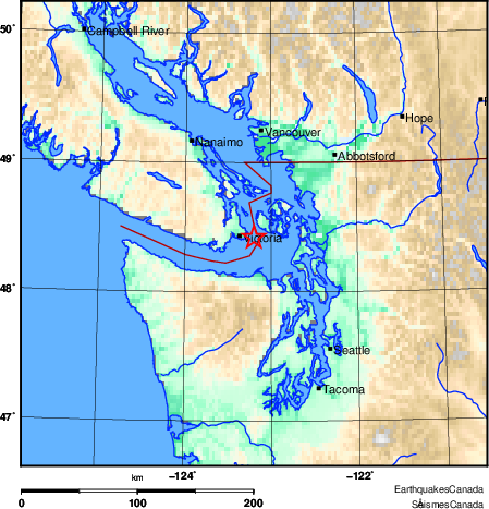 Map of Earthquake Area