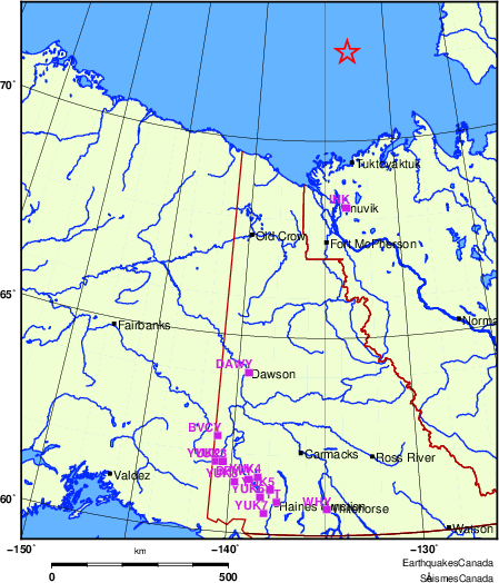 carte des localisations des stations sismologiques locales