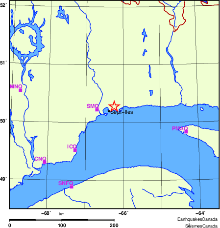 Map of Regional Seismographs