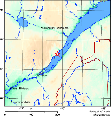 Map of Earthquake Area