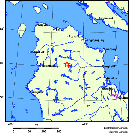 Map of Regional Seismographs